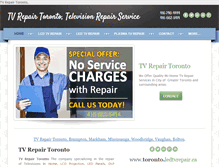 Tablet Screenshot of ledtvrepair.ca